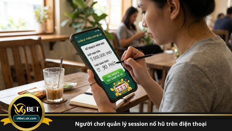 người chơi quản lý session nổ hũ trên điện thoại