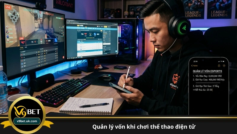 quản lý vốn khi chơi thể thao điện tử